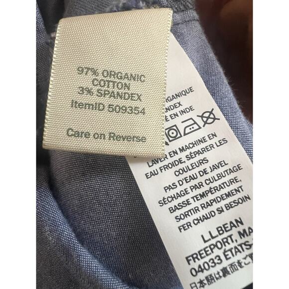 NWT L L Bean Women's Cropped Pants Gray Plus Sz 16 Organic Cotton Casual Outdoor - Picture 12 of 13